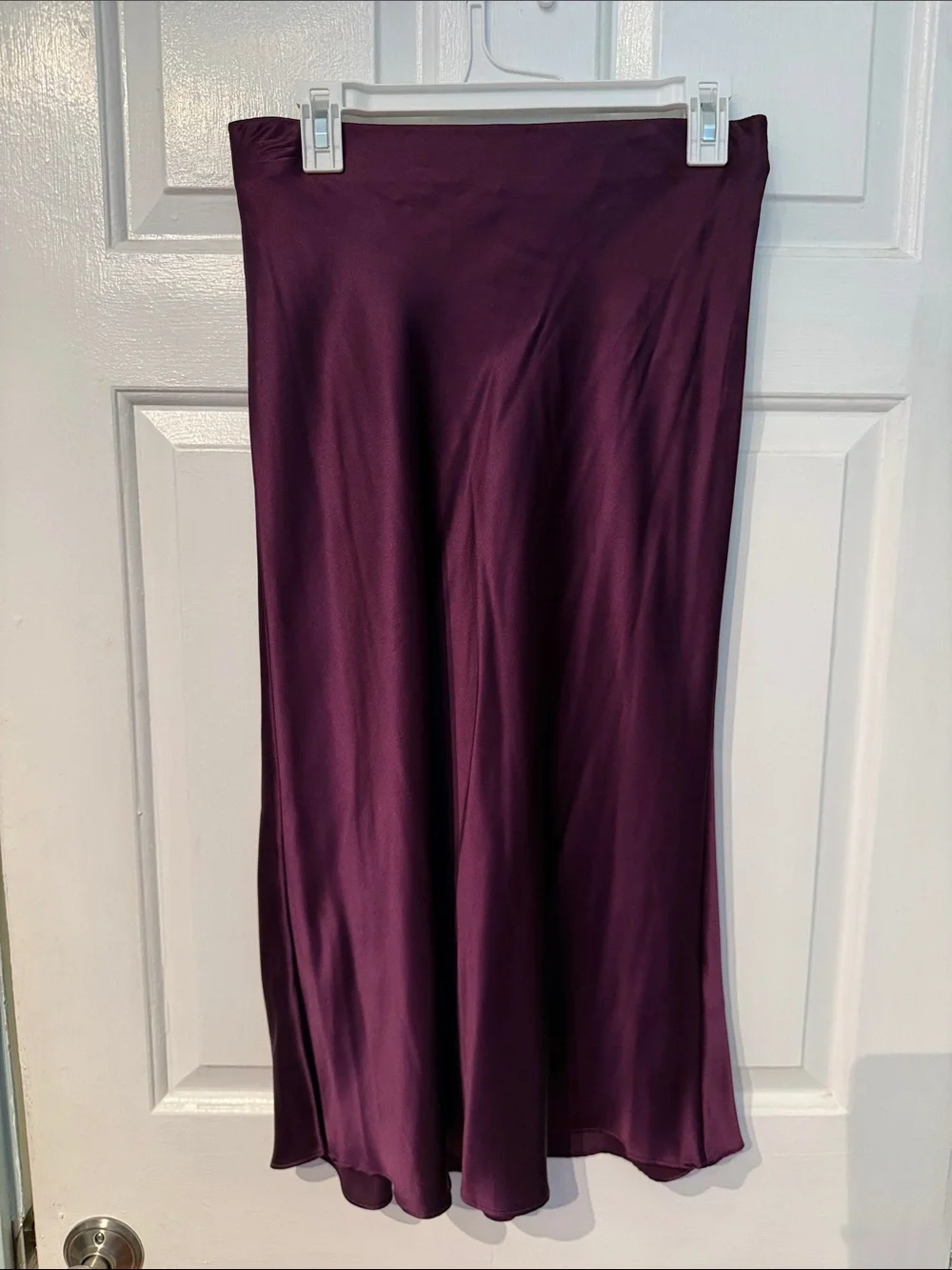 Women's Quince Washable Silk Skirt - Purple (M) - Picture 1 of 4